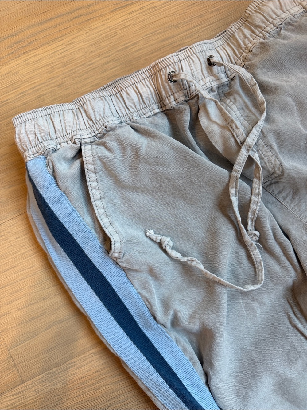 Vintage Havana jogger style tencel elastic waist pants, size medium washed gray - Picture 2 of 5